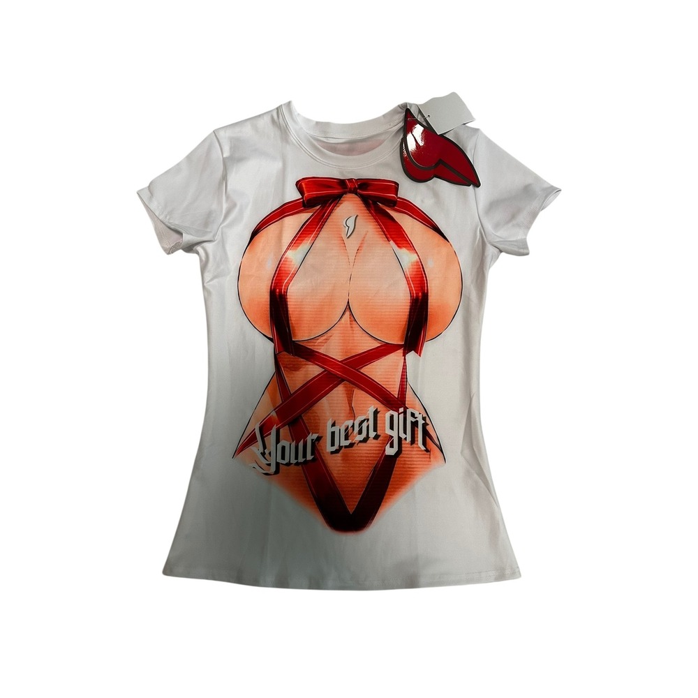 Bona Fashion Graphic T-Shirt Your Best Gift Short Sleeve Top Tee‎ Size M